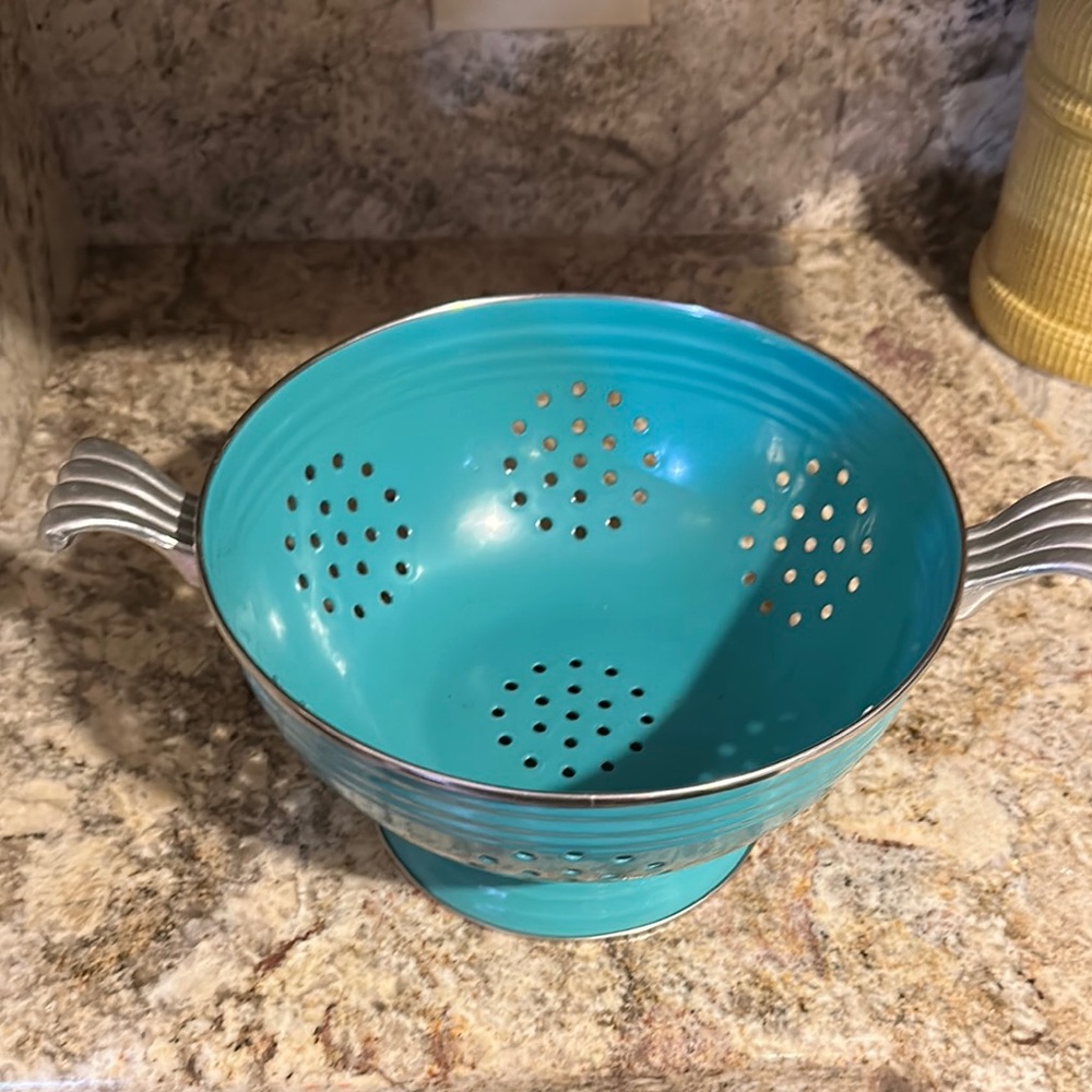 Fiestaware Turquoise Colander